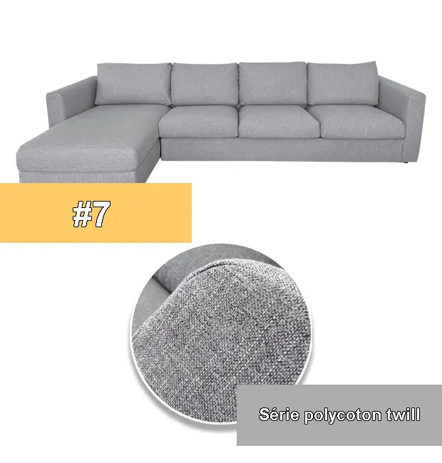 housse pour canapé d'angle IKEA VIMLE twill denim gris