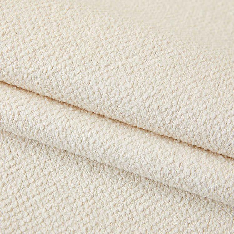 tissu en chenille de coton beige