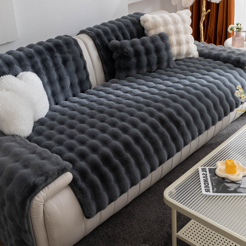 couverture de canapé antidérapante en polaire Casaharmony