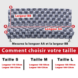 Housse pour canapé-lit, clic-clac, canapé sans accoudoirs chaleur scandinave