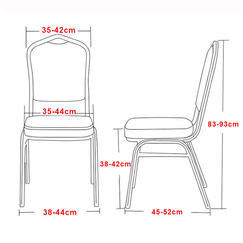 Guide des tailles housse chaise mariage