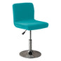 housse de chaise de bar pur velours turquoise