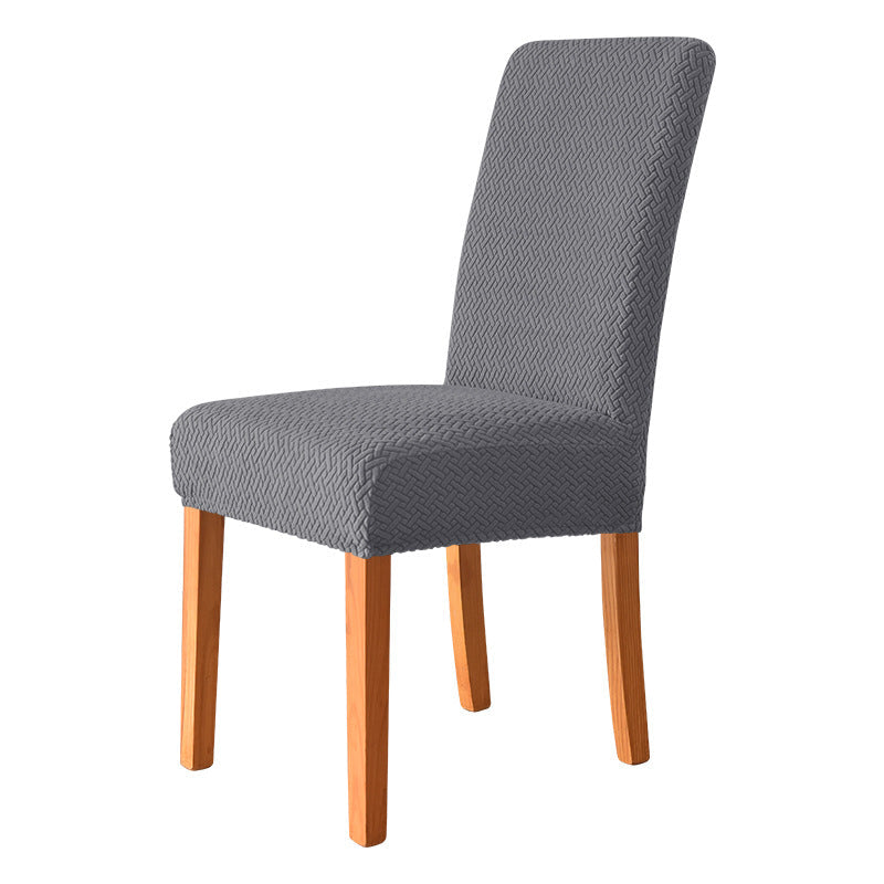 Housse de chaise extensibles damassée gris