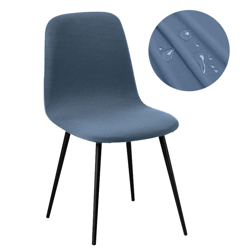 Housse de chaise petit dossier imperméable bleue