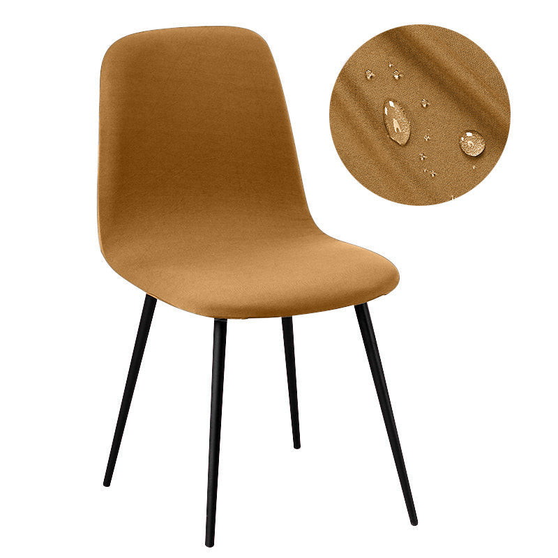 Housse de chaise petit dossier imperméable marron