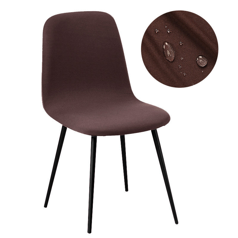 Housse de chaise petit dossier imperméable marron