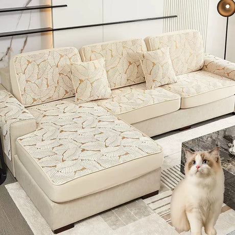 Housse de coussin de canapé renforcée anti griffes de chat 