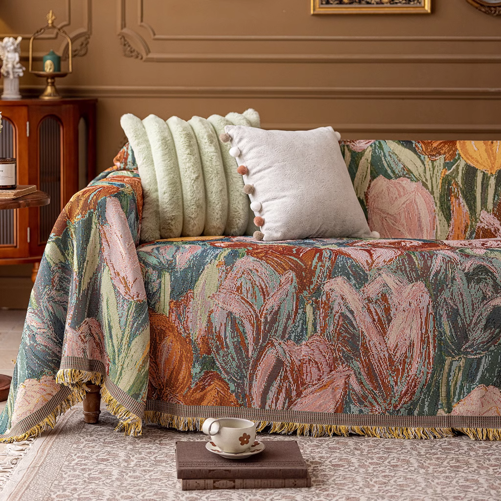 housse canapé luxe vintage floral Casaharmony