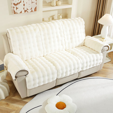 housse canapé relax luxe sur mesure ivoire nuage de douceur