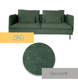 Housse canapé IKEA SODERHAMN luxe velours strié vert