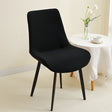 housse de chaise scandinave assise et dossier incurvé noir