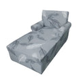 housse pour méridienne et chaise longue avec double accoudoir motif feuille