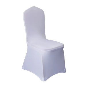 Housse de chaise mariage blanche lot de 50/100 housses extensibles en lycra