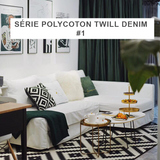 Housse pour canapé d'angle convertible IKEA FRIHETEN Polycoton twill denim