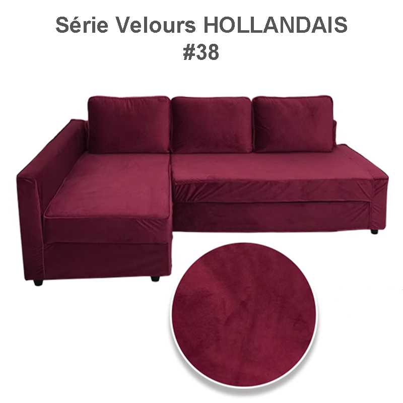 Housse pour canapé convertible IKEA FRIHETEN luxe pur velours hollandais