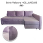 Housse pour canapé convertible IKEA FRIHETEN luxe pur velours hollandais