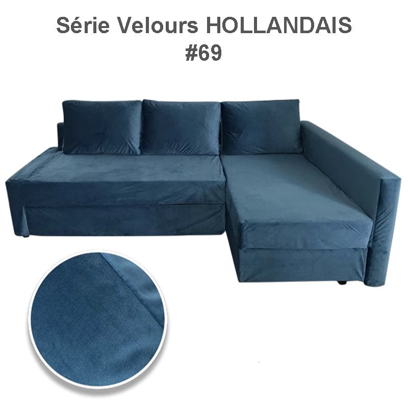 Housse pour canapé convertible IKEA FRIHETEN luxe pur velours hollandais