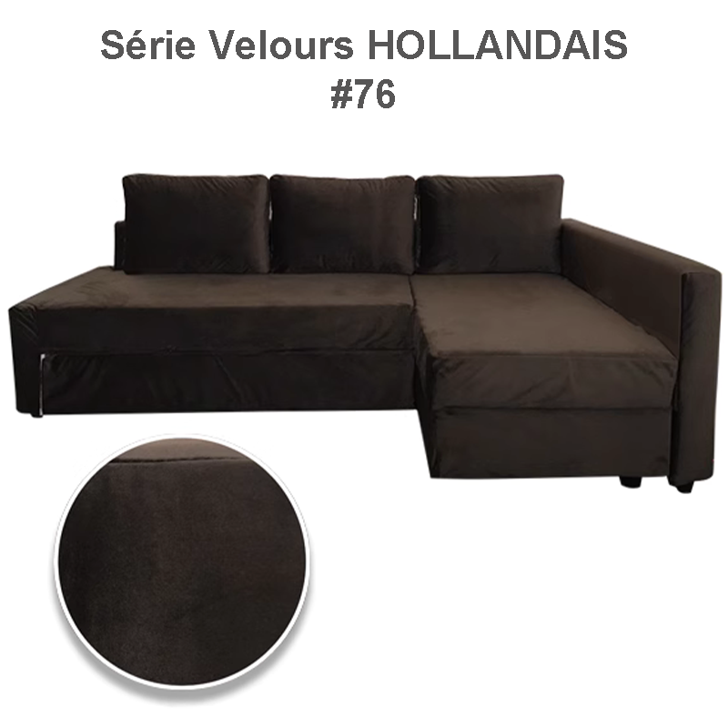 Housse pour canapé convertible IKEA FRIHETEN luxe pur velours hollandais