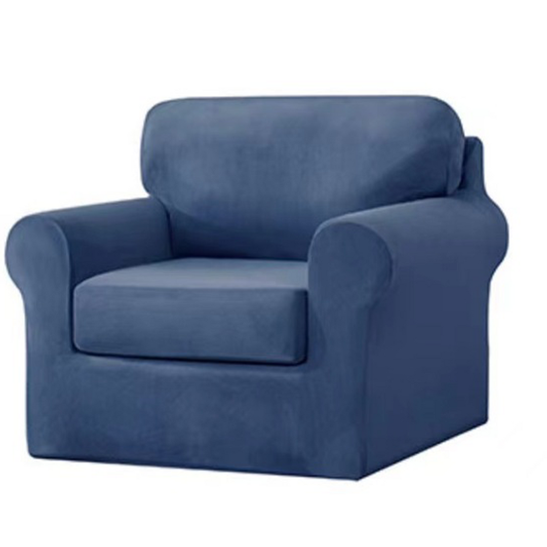 Housse pour fauteuil IKEA bleue