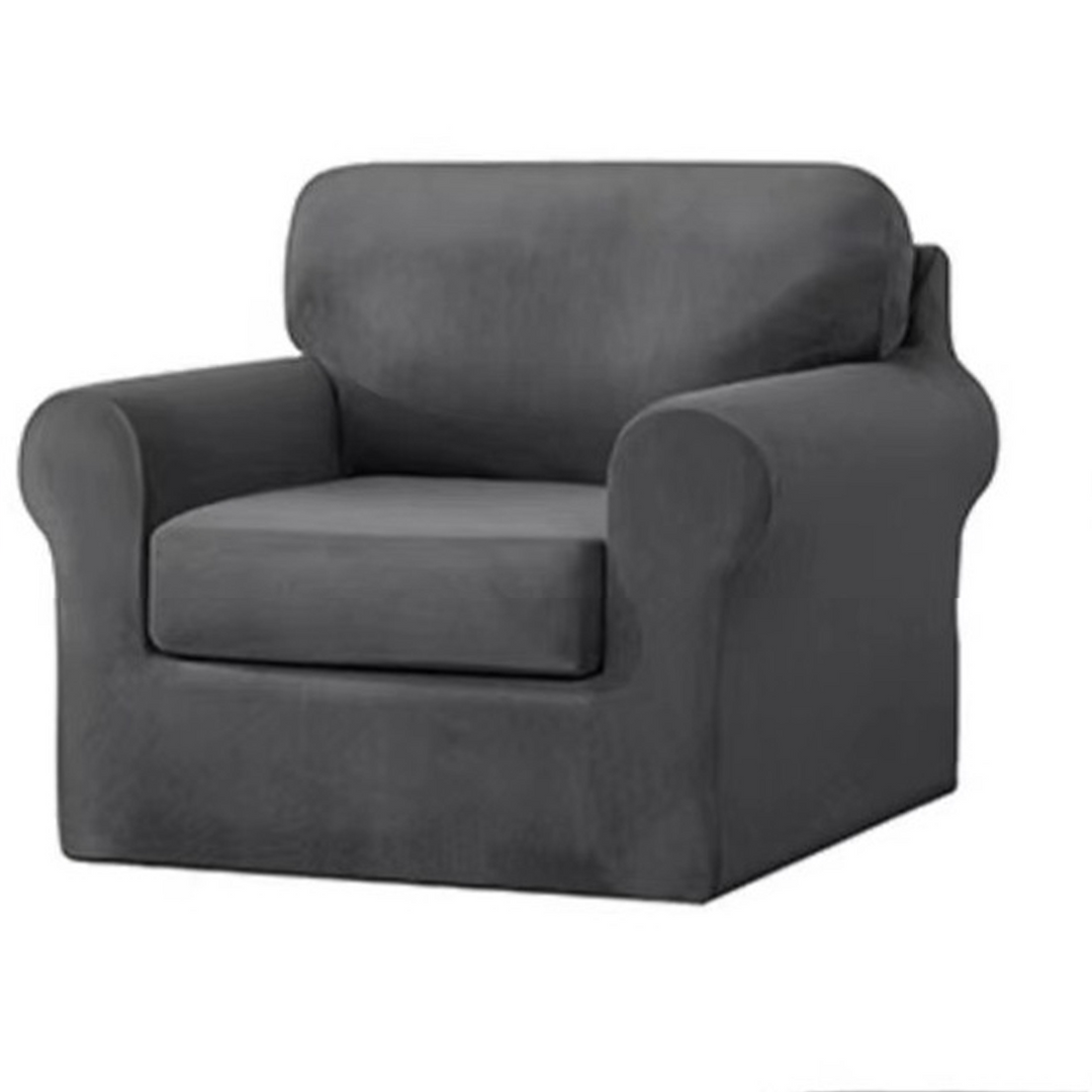 Housse pour fauteuil IKEA gris