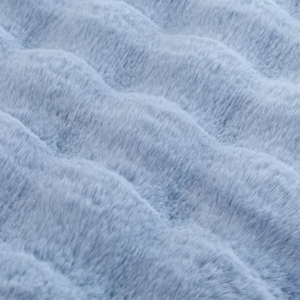 tissu Nuage de douceur bleue en polaire épaisse 