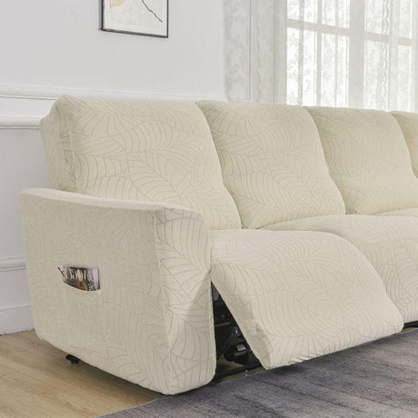 housse pour canapé relax repose pieds éléctrique beige