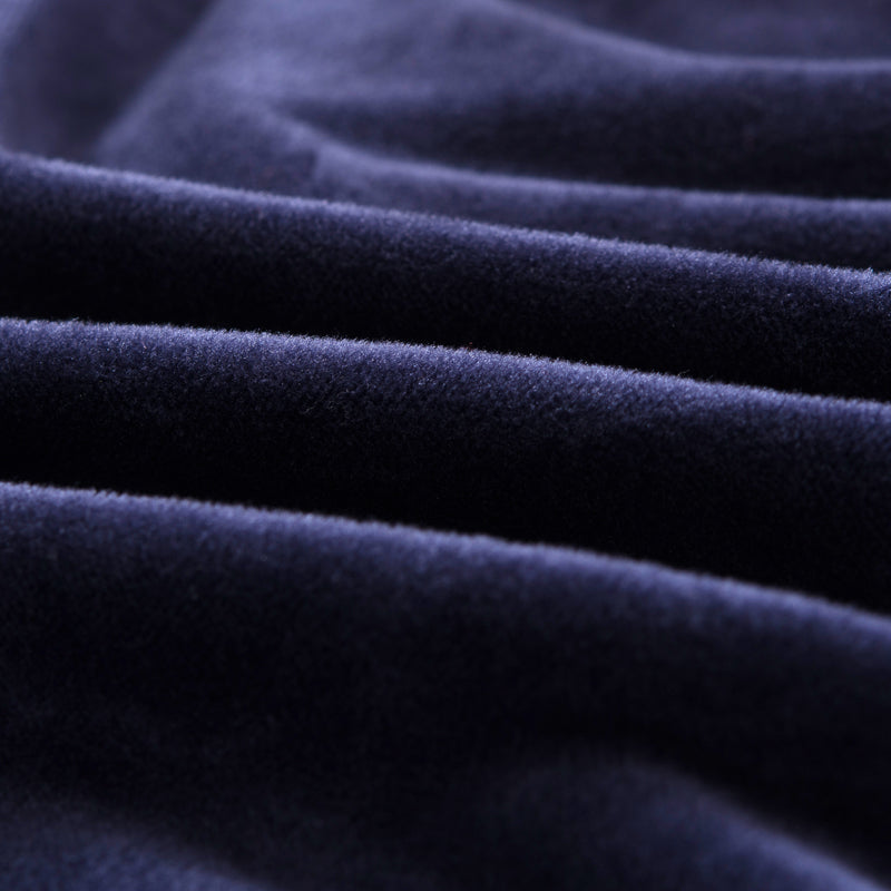 tissu extensibles velours bleue marine