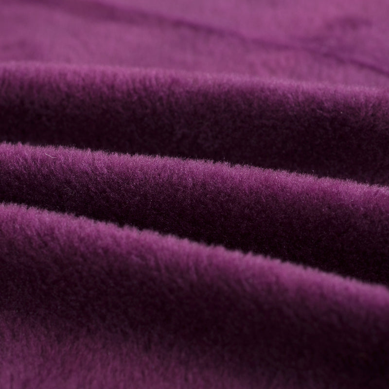 tissu extensibles velours doux violet