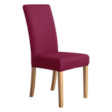 Housses de chaises extensibles lycra losange bordeaux