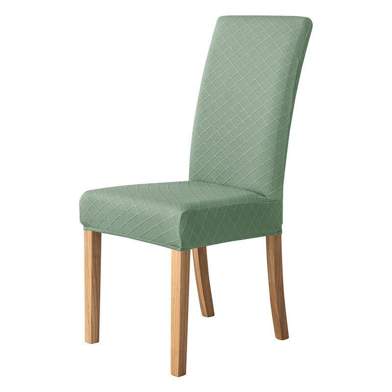 Housses de chaises extensibles lycra losange vert matcha