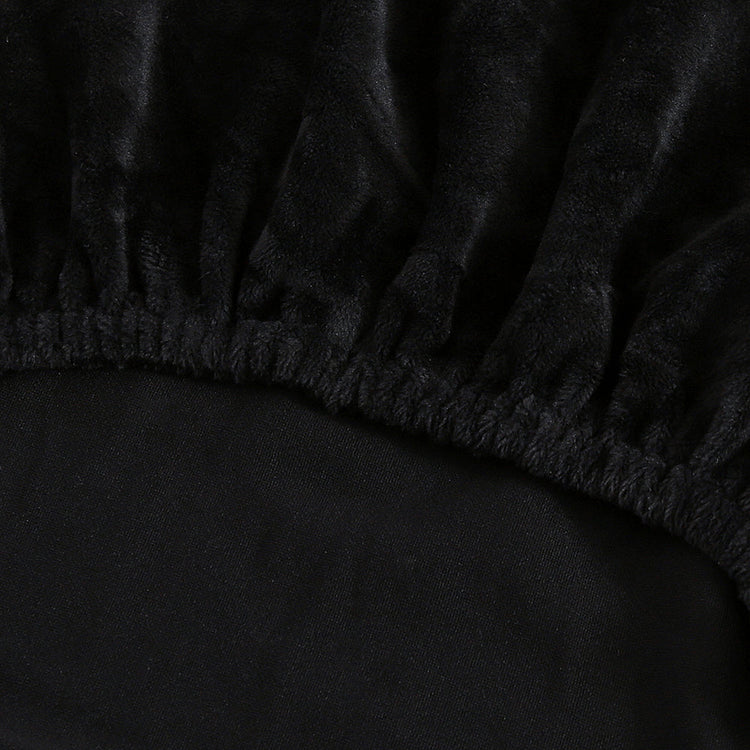 tissu extensibles velours noir