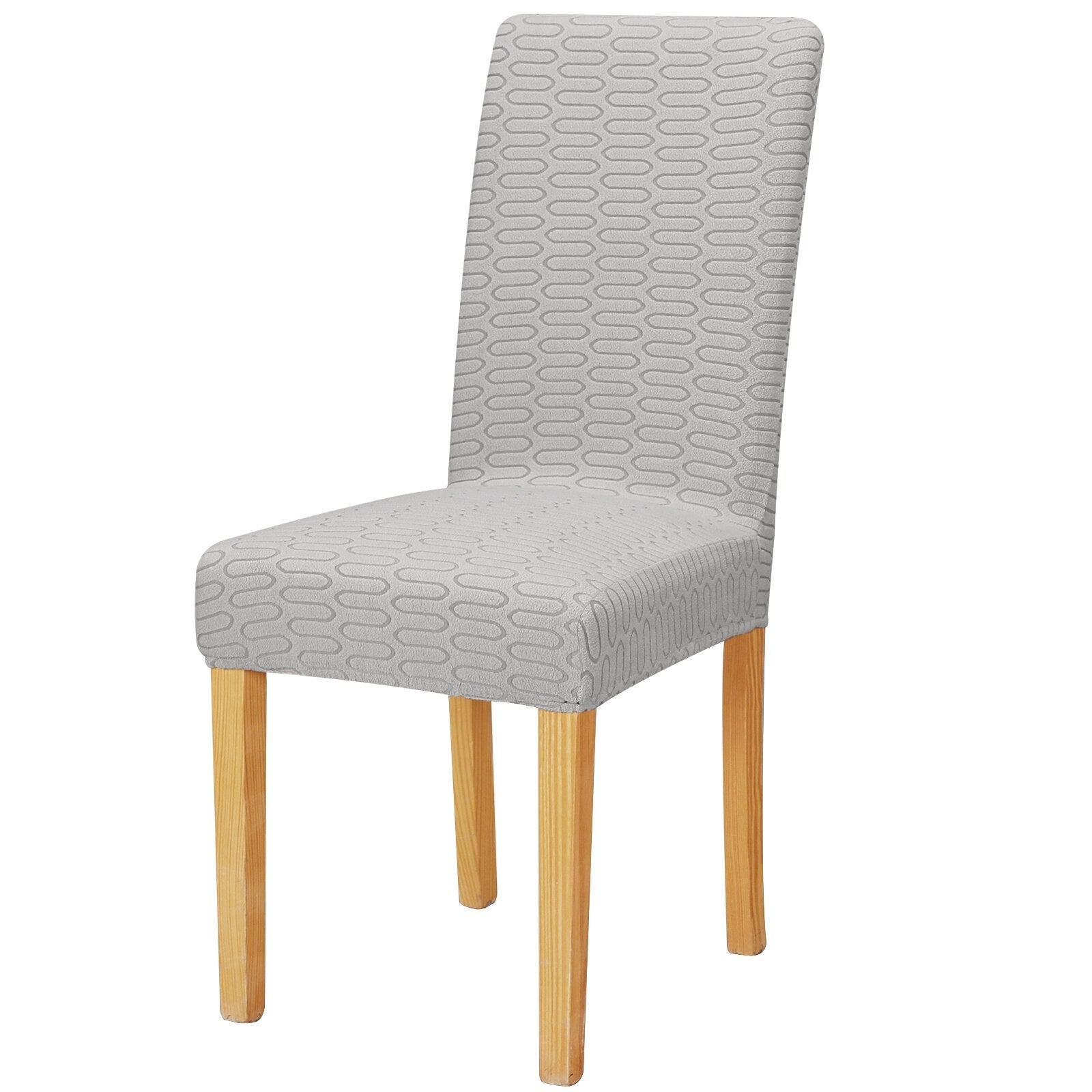 Housses de chaises extensibles premium gris clair