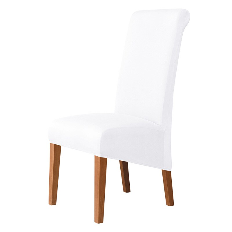 Housses de chaises hautes en lycra blanches