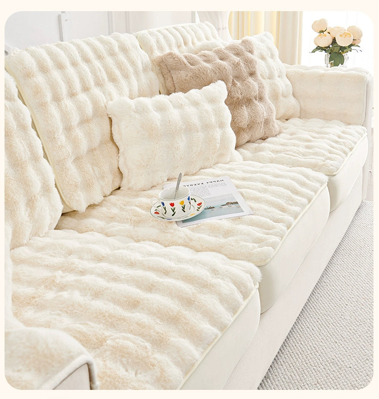 Housses de coussins de canapé d'hiver luxueuse