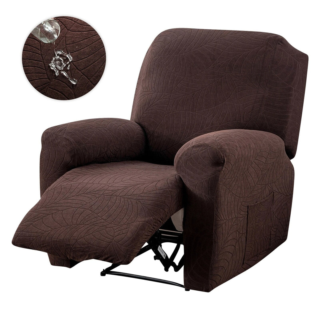 Housse de fauteuil relax imperméable marron Casaharmony