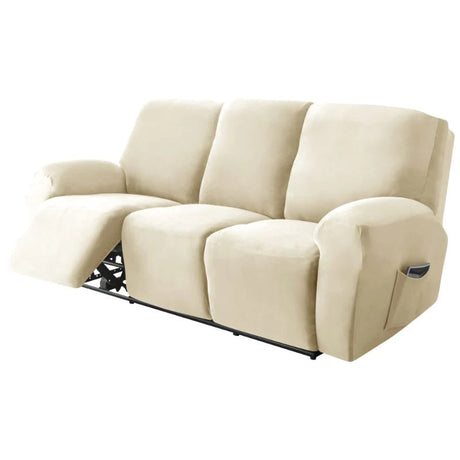 housse pour canapé relaxation 3 places beige Casaharmony