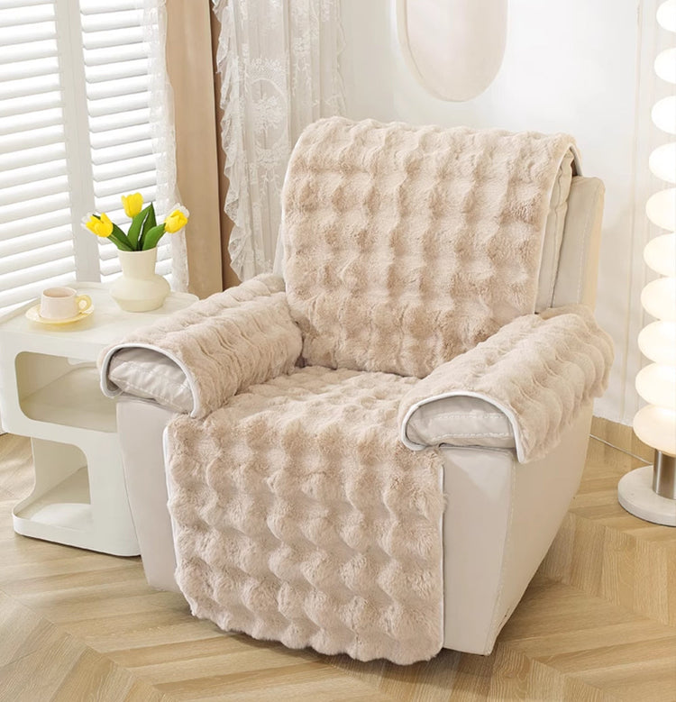 Housses fauteuil relax avec repose-pied Casaharmony marron