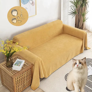 Jeté de canapé imperméable anti griffe grande taille - tissu renforcé