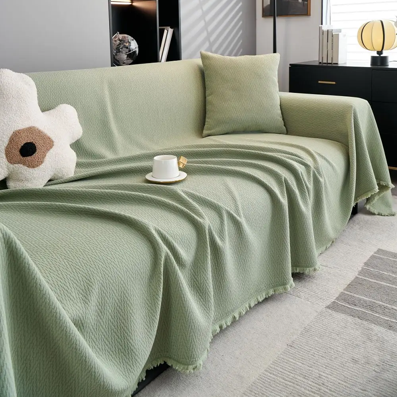 Jeté de canapé grande taille imperméable vert matcha